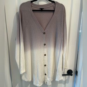 Torrid waffle knit long sleves shirt